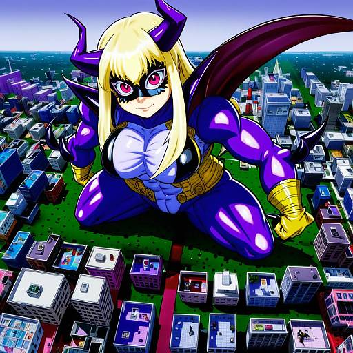 Illustration of Mount lady, boku no hero academia in the style of Tanashi (mk2)