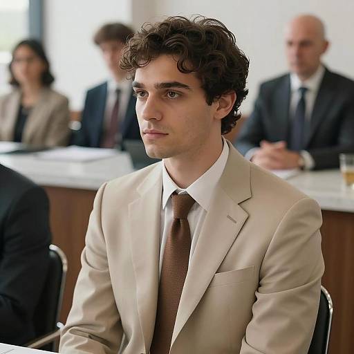 Sophisticated Man in a Stylish Meeting