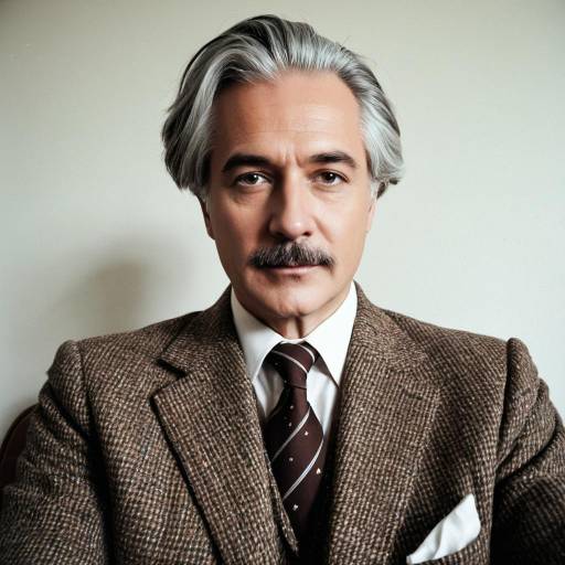 Middle-aged Man in Vintage Tweed Suit