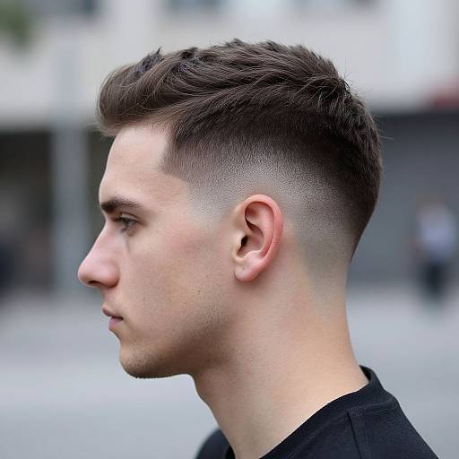 Modern European Man Crew Cut Fade