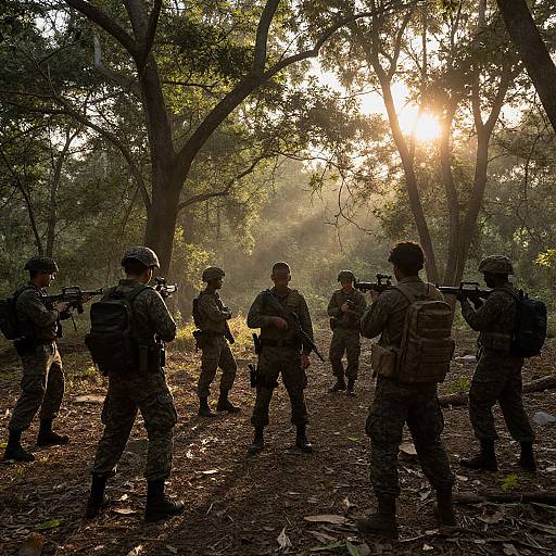 FARC Conflict Standoff in Forest