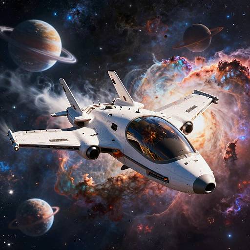 Kyler Pilots Futuristic Spacecraft