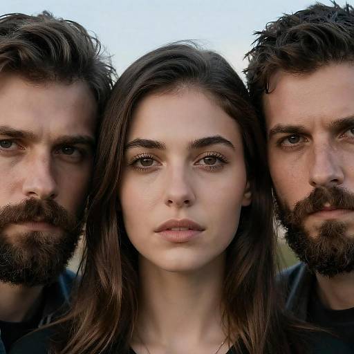 Close-Up Portraits with Blue Sky Background