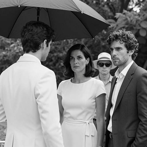 Dramatic Outdoor Portrait in Black and White