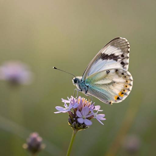 Ethereal Butterfly in Morning Meadow