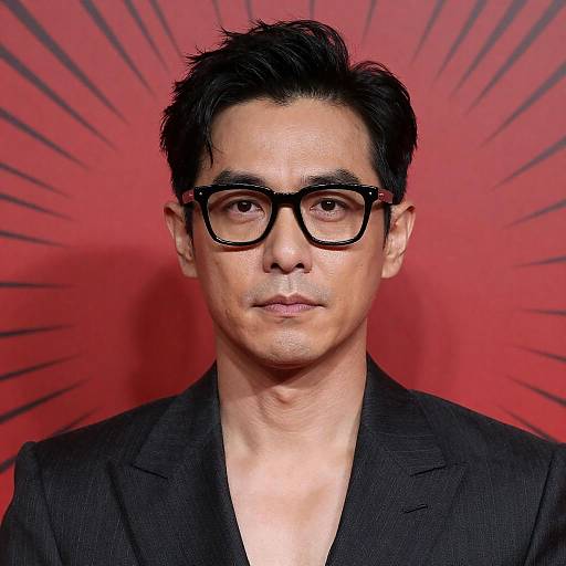 Serious Man in Dark Suit Portrait