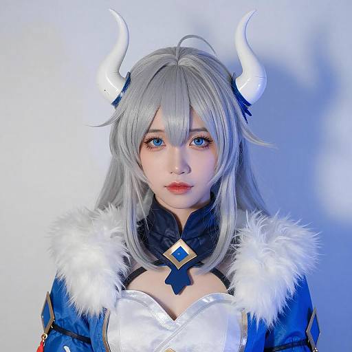 Anime-Style Portrait of Asian Woman