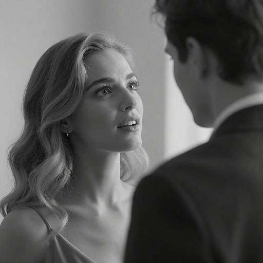 Intimate Black and White Portrait of Couple