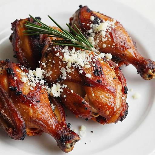 Close-Up of Roasted Chicken with Rosemary