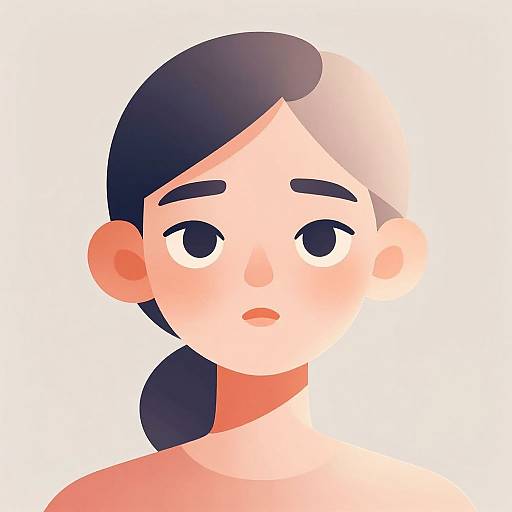 Minimalist AI Portraits with Pastel Gradients