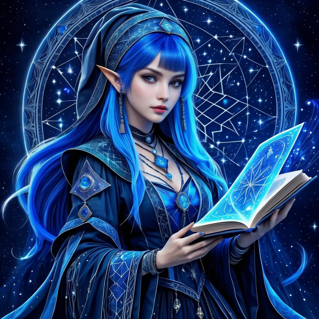 Mysterious Sorceress in Dark Fantasy