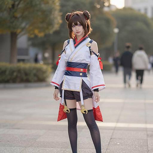 Lifestyle costume photo of Munakata atsumi. Cosplay clothes