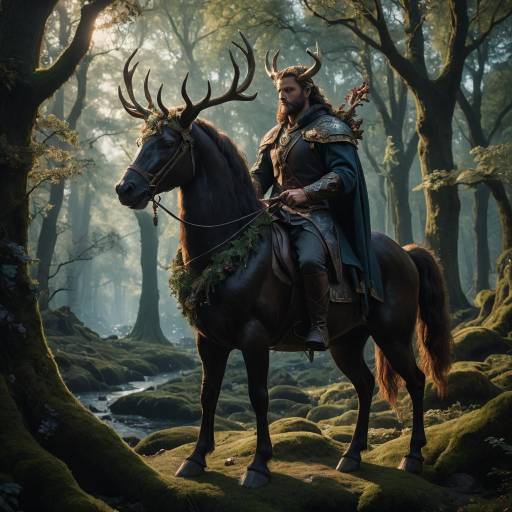 Noble Centaur Aldor in Dark Fantasy Noble Centaur Aldor in Dark Fantasy