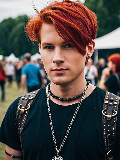 Festival Male Costume with Jewelry