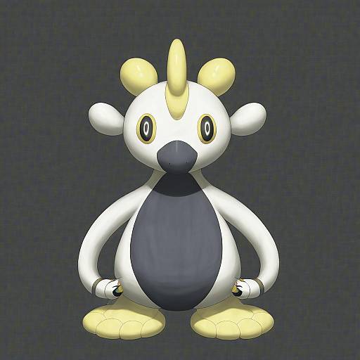 Illustration of Ampharos, pokemon in the style of Jadf