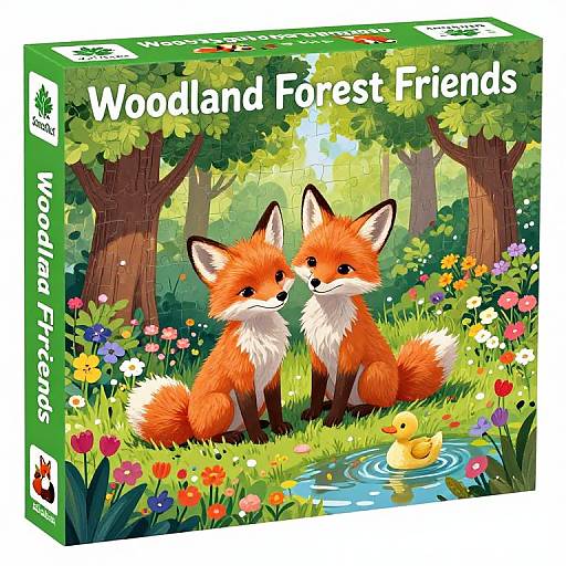 Woodland Forest Friends Jigsaw Puzzle