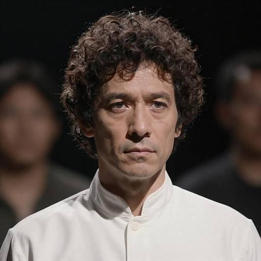 Shadowed Portrait of a Middle-Aged Man