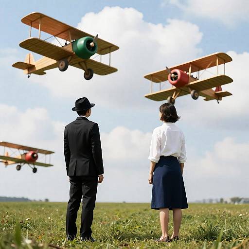Men in Contrast Under Cloudy Sky