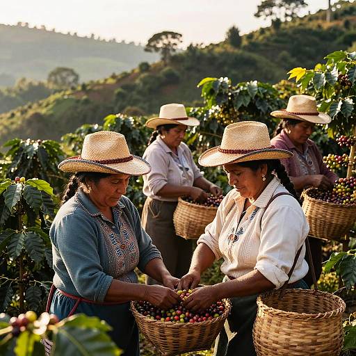 Colombian Coffee Harvest Workers