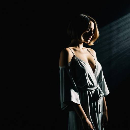 Elegant Lingerie Shoot with Dramatic Shadows