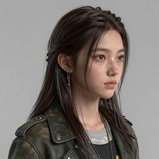 Hyper-Realistic Wild Side Future Girl