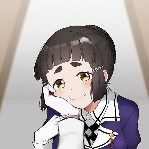 Illustration of Myoukou kai ni (kancolle), kantai collection in the style of Liz (piyoko piyop)