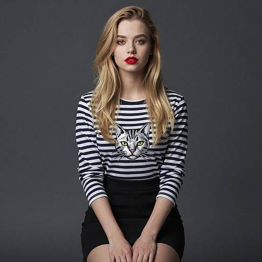 Portrait of Young Blonde Woman