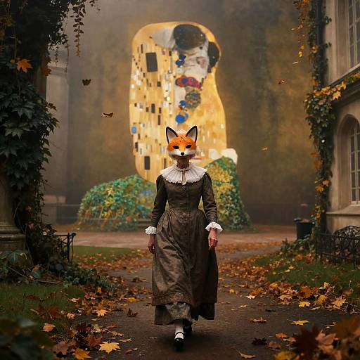 Elderly Woman in Victorian Elegance