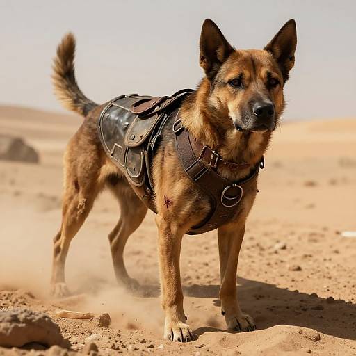 Post-Apocalyptic Scavenger Dog Art