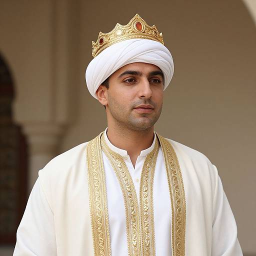 Persian Prince in Royal Attire