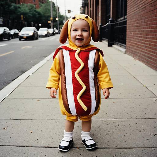 Infant in Subway Sandwich Costume