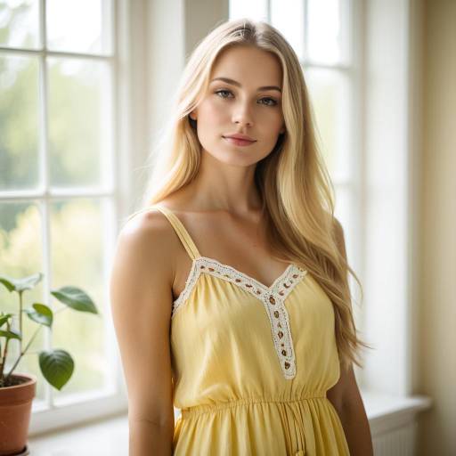 Serene Portrait of a Young Woman