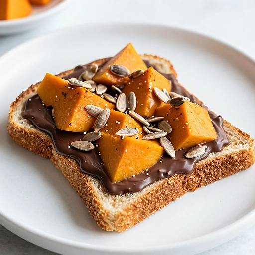 Chocolate Toast with Pumpkin & Sunflower Seeds