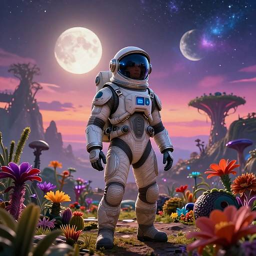 Intergalactic Explorer on Alien Planet