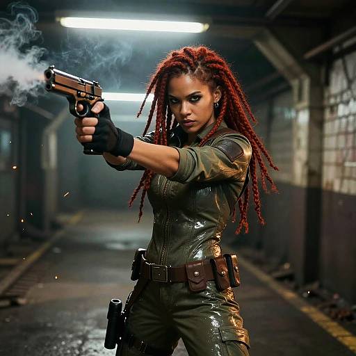 Cinematic Urban Explorer Action Scene