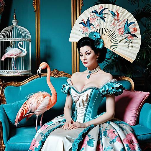 Edwige Fenech Futuristic Rococo Princess