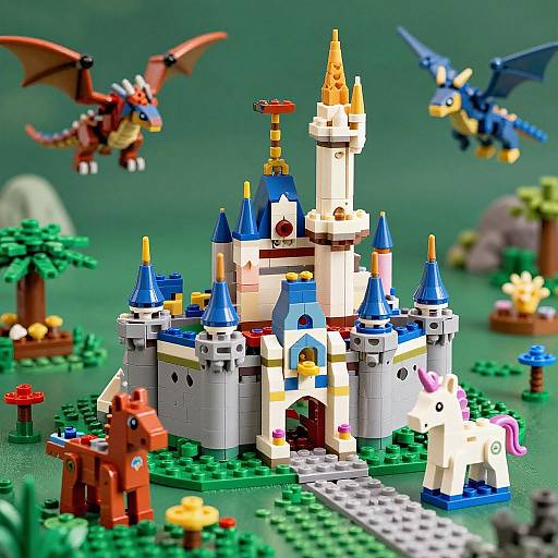 Fantasy LEGO Sets with Dragons and Castles