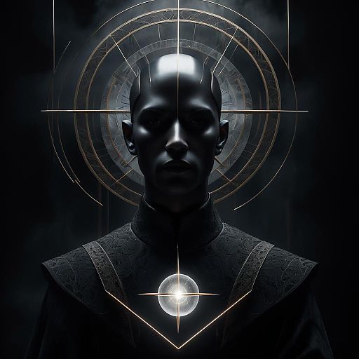 Arcane Spirit Portrait in Moody Atmosphere Arcane Spirit Portrait in Moody Atmosphere