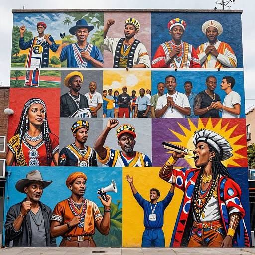 Decade of History in Vibrant Murals