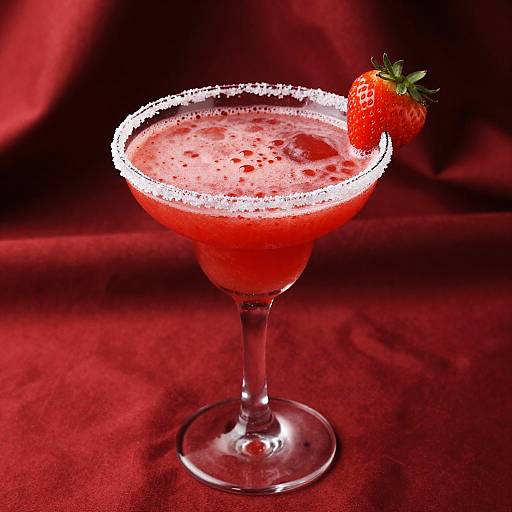 Red Strawberry Margarita Cocktail