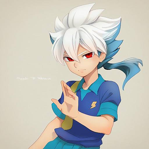 Illustration of Hakuryuu (inazuma eleven), inazuma eleven (series) in the style of Noah (tettsui-sole)