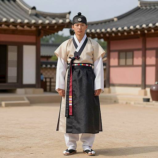 Traditional Korean Male in Garara Style Costume