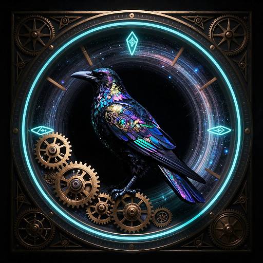 Clockwork Raven of Iridescent Time