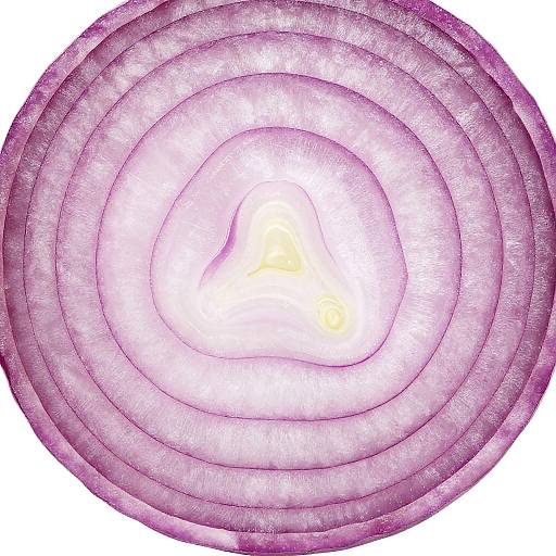 Close-up of Sliced Red Onion