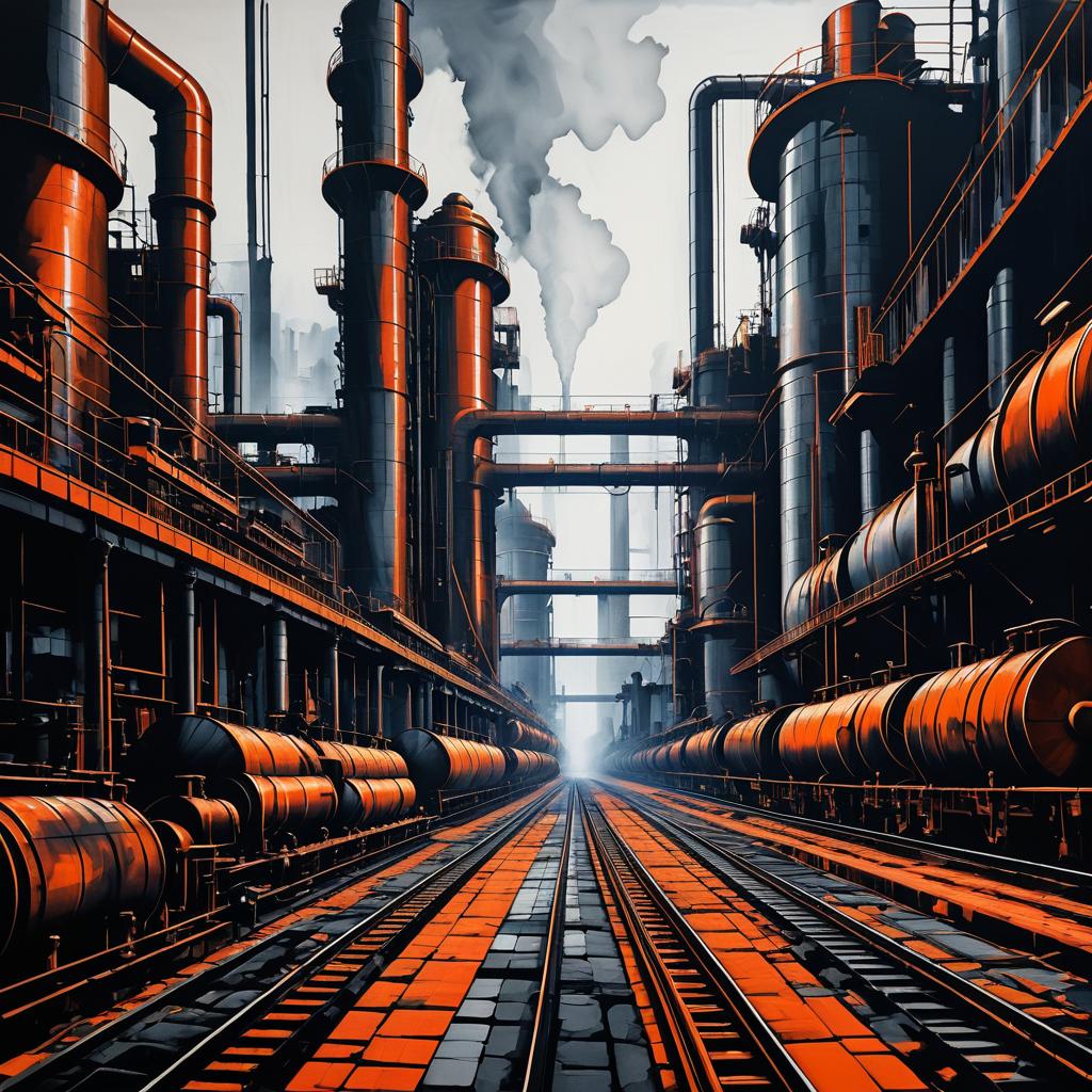 Industrial Revolution: Bold Contrast Art