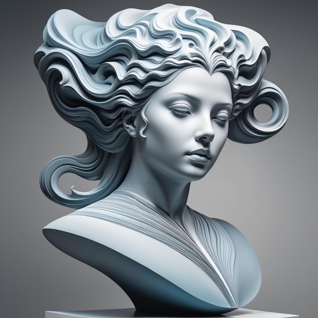 Surreal Female Head Sculpture Inspiration