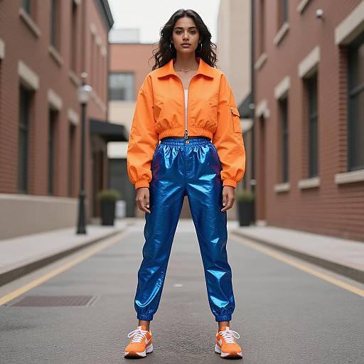 Urban Chic: Confident Young Fashionista