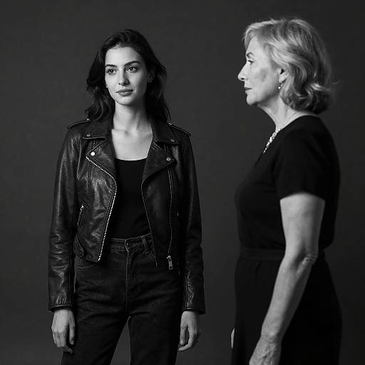 Elegant Contrast: Young and Older Women