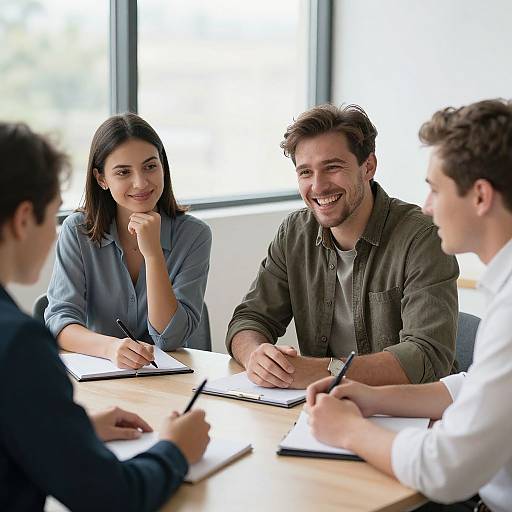 Professional Team Discussion in Office