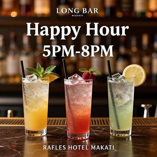 Raffles Hotel Makati Happy Hour